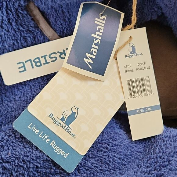 Blue Fleece Kids One Piece by Rugged Bear - Picture 2 of 5